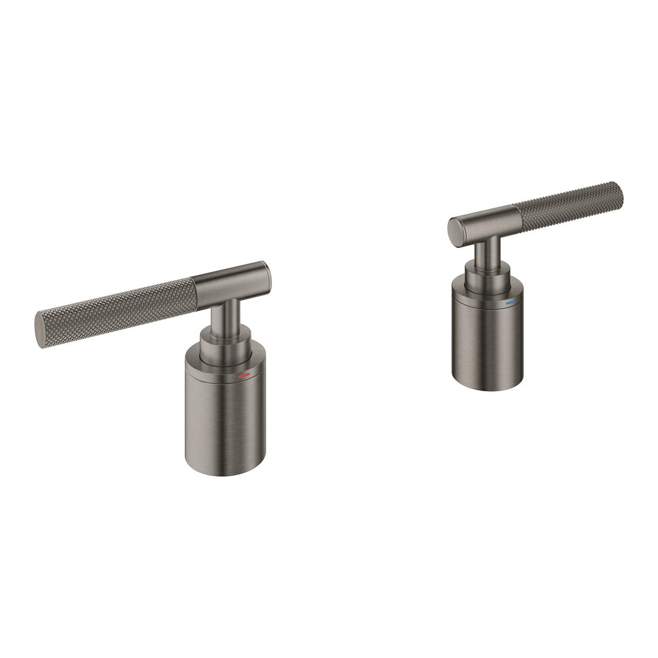 Grohe Atrio Private Collection 5 Delikli Ankastre Küvet Bataryası İçin Kulp, Fırçalı Sert Grafit 48651AL0