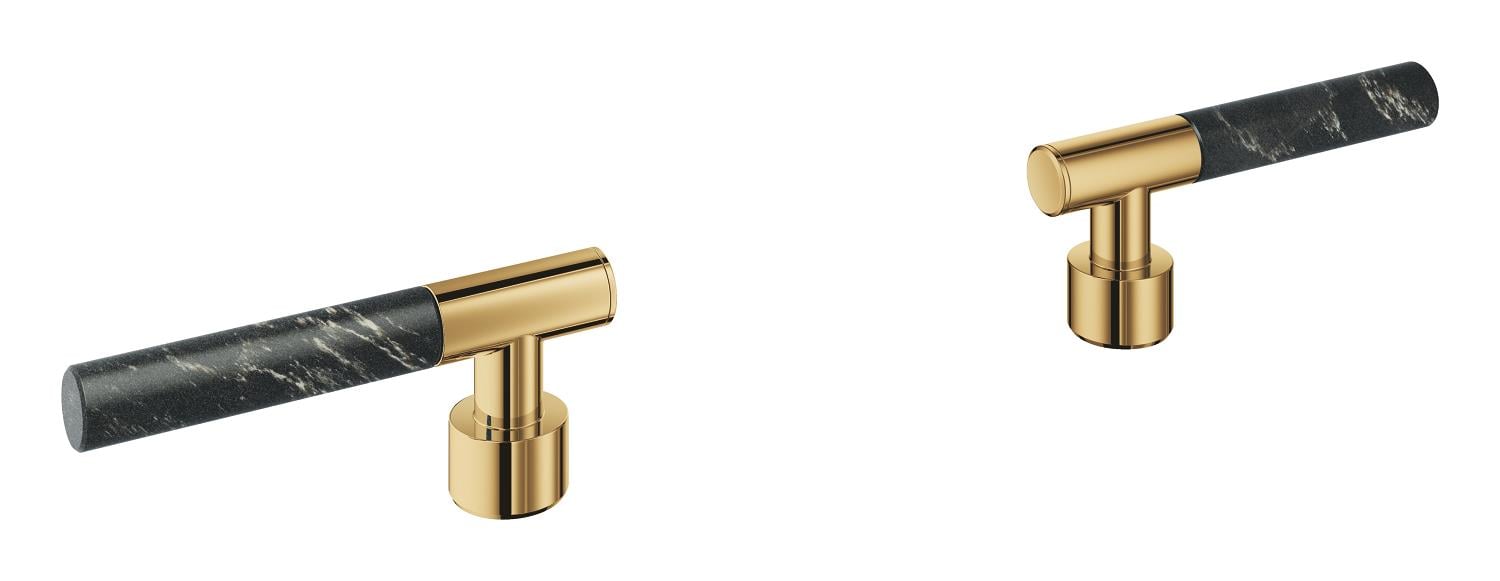 Grohe Atrio Private Collection Duvardan Ankastre Lavabo Bataryası İçin Kulp, Parlak Altın 48459GL0