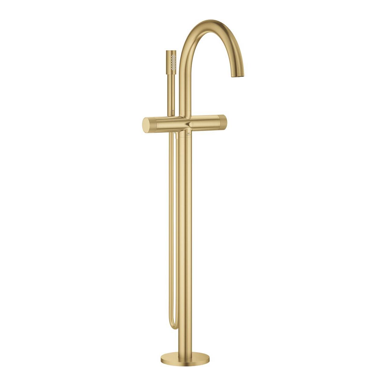 Grohe Atrio Private Collection Tek Yerden Küvet Bataryası (Sıva Üstü Grubu), Fırçalı Altın 25229GN0