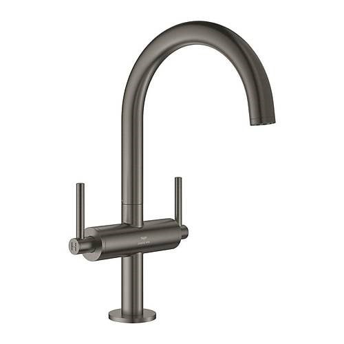 Grohe Atrio Yüksek Lavabo Bataryası (L-Boy), Fırçalı Sert Grafit 21145AL0