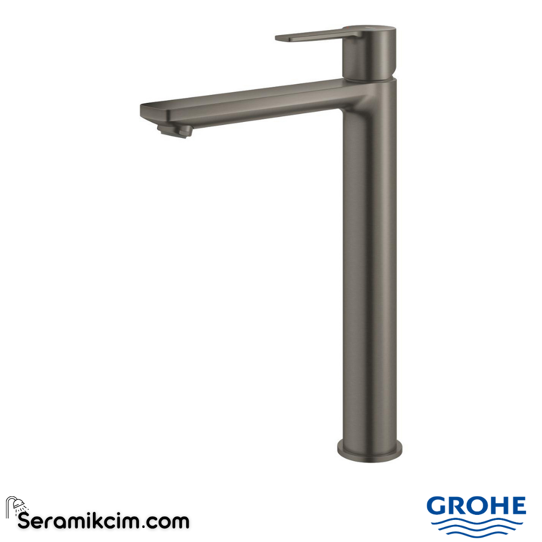 Grohe Atrio Yüksek Lavabo Bataryası (L-Boy), Fırçalı Altın 21145GN0