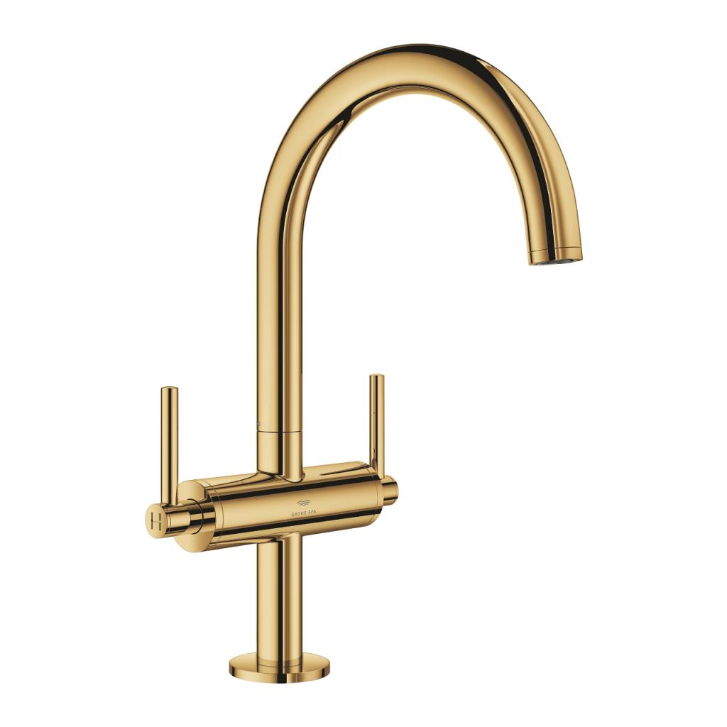 Grohe Atrio Yüksek Lavabo Bataryası (L-Boy), Parlak Altın 21145GL0