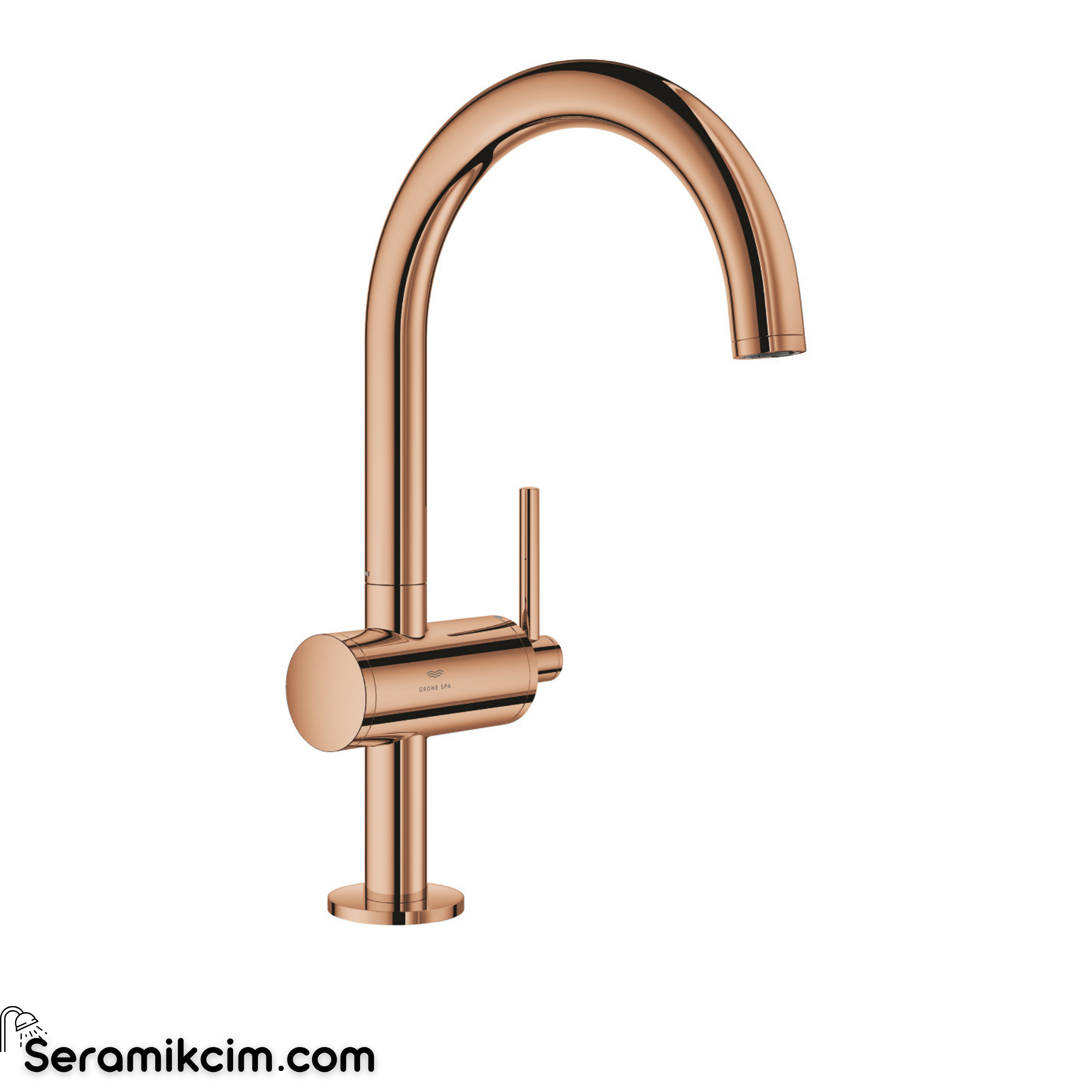 Grohe Atrio Yüksek Lavabo Bataryası (L-Boy), Parlak Bakır 24362DA0