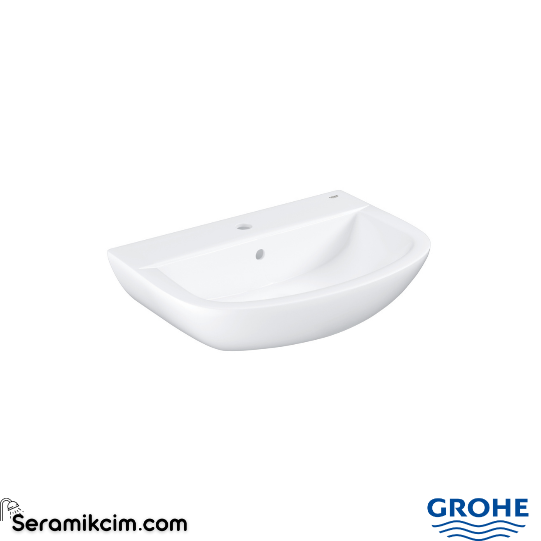 Grohe Bau Ceramic Standart Lavabo,60cm,Tasma Delikli Beyaz 39421000