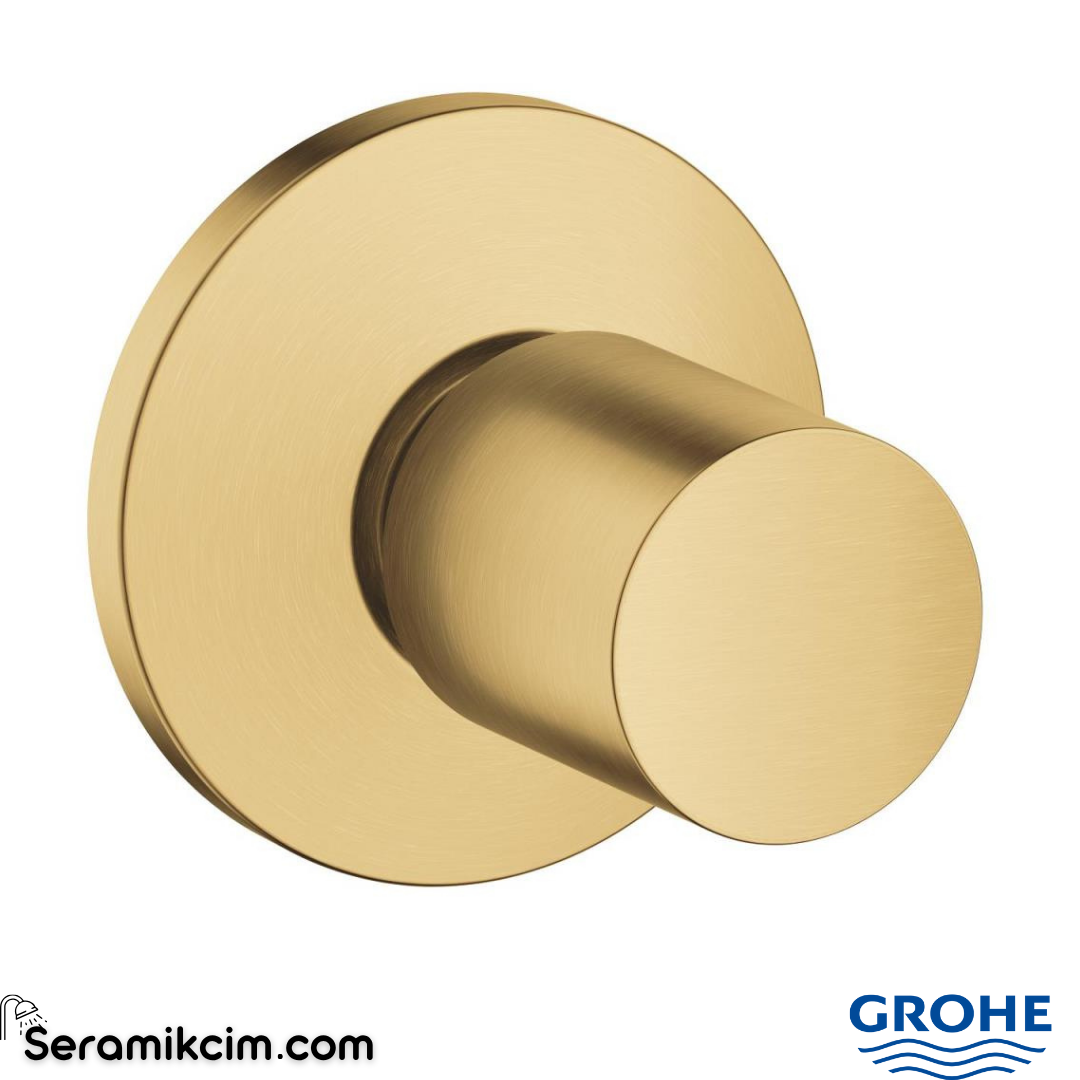 Grohe Bau Cosmopolitan Ankastre Stop Valf, Fırçalı Altın (Sıva Üstü Grubu) 19917GN0