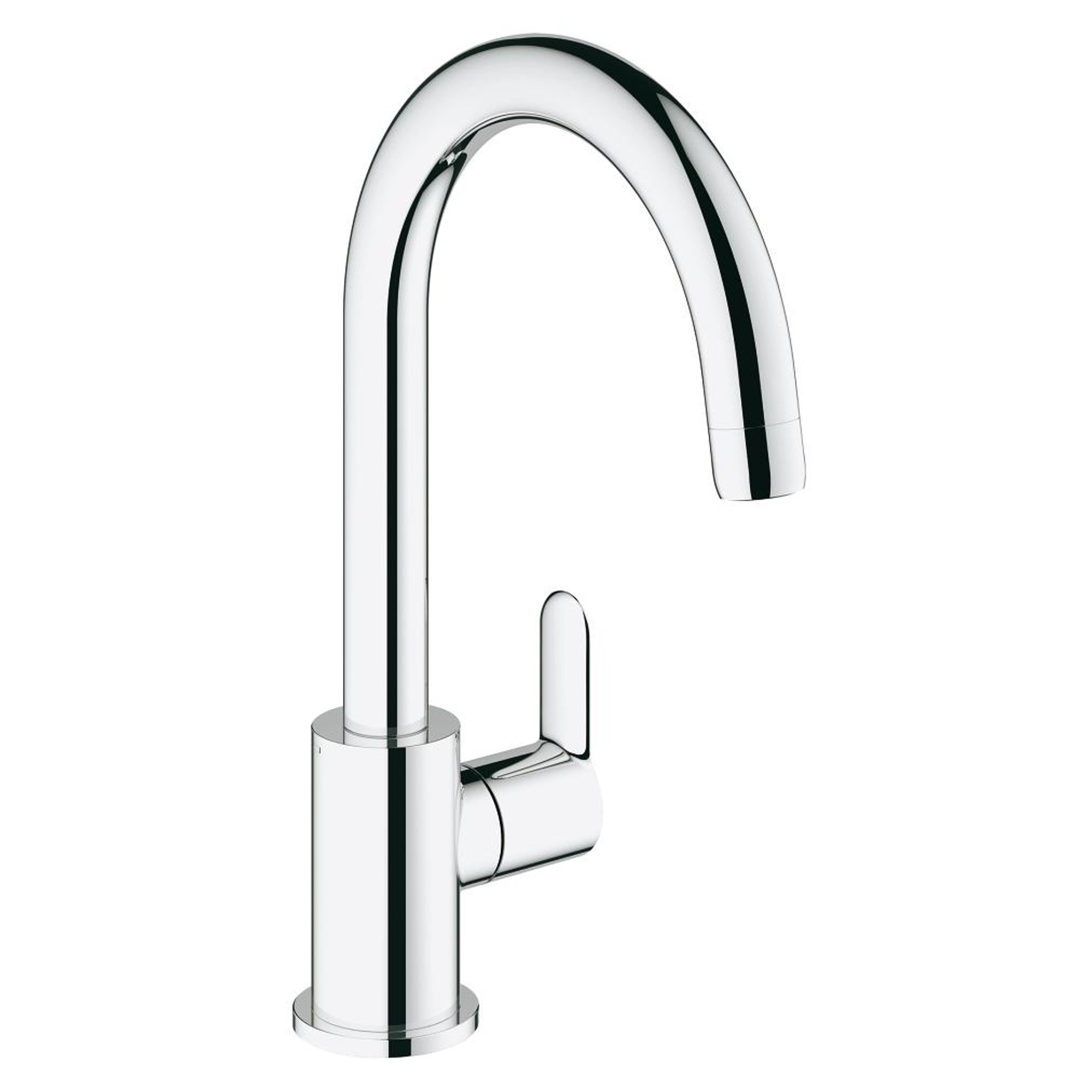 Grohe BauEdge Eviye Musluğu Kuğu Borulu Tek Su Girişli Krom 31223000