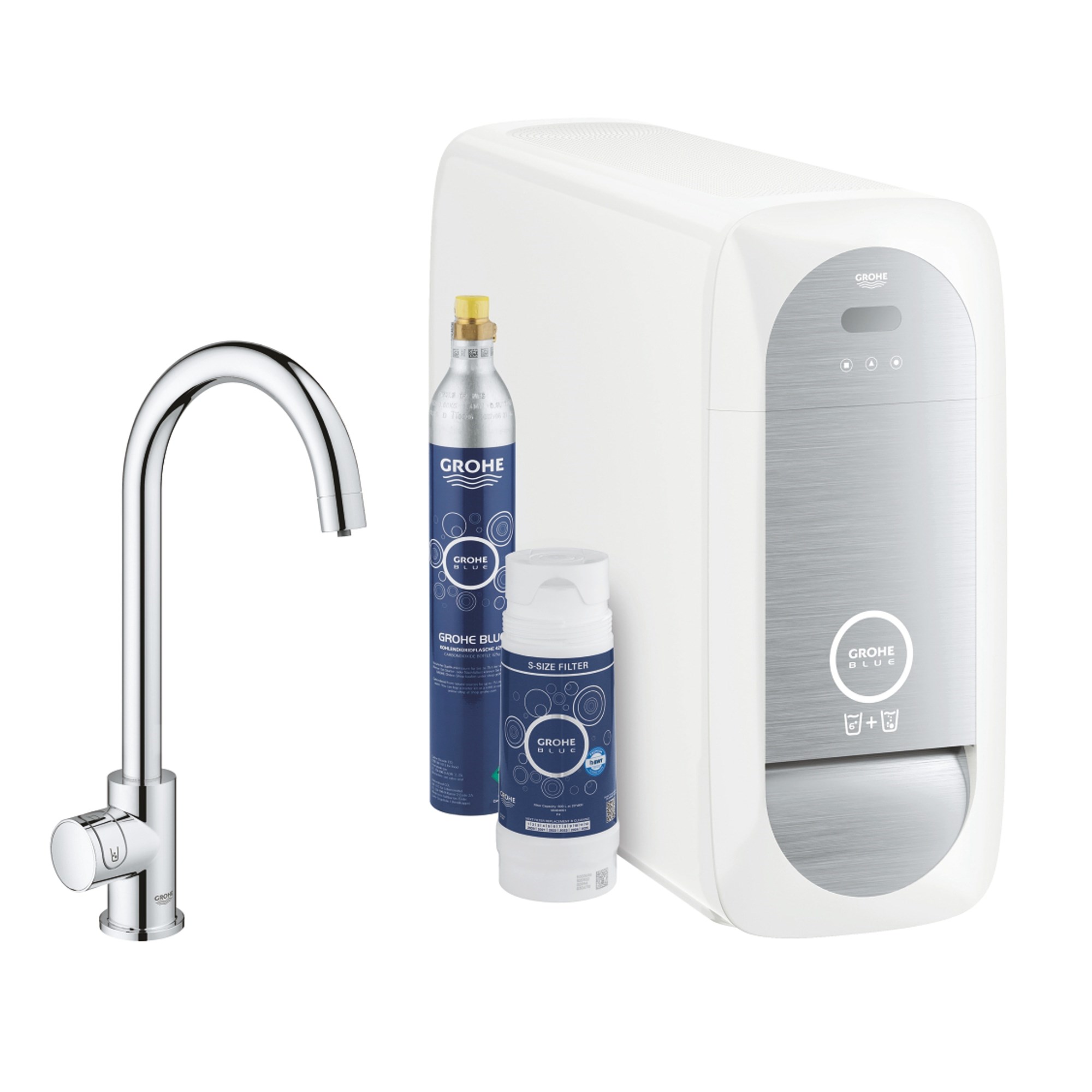 Grohe Blue Home Mono İçme Suyu Bataryası C Borulu Başlangıç Seti Krom 31498001