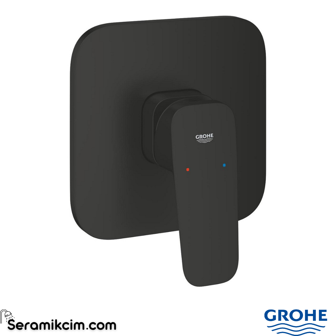 Grohe Cubeo Ankastre Duş Bataryası, Mat Siyah (Sıva Üstü Grubu) 1017772430