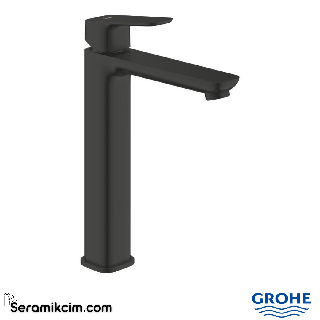Grohe Cubeo Çanak Lavabo Bataryası, XL-Boy Mat Siyah 1017292430