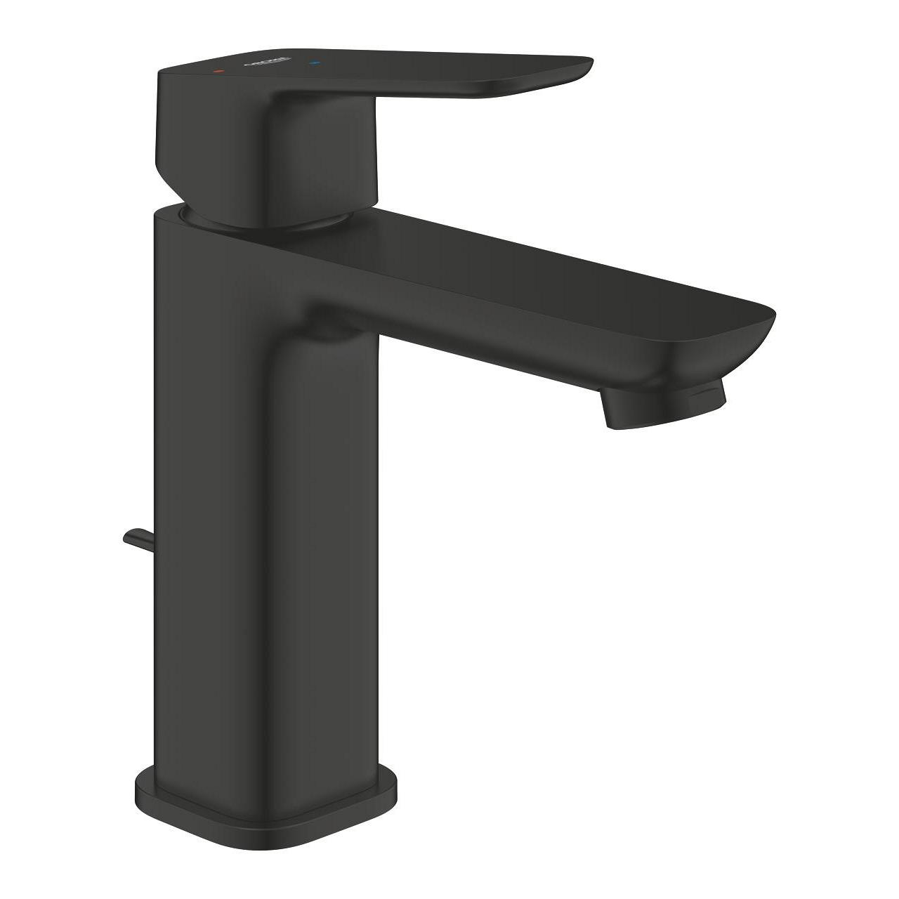 Grohe Cubeo Lavabo Bataryası, Mat Siyah, M-Boy (Sifon Kumandalı) 1017562430