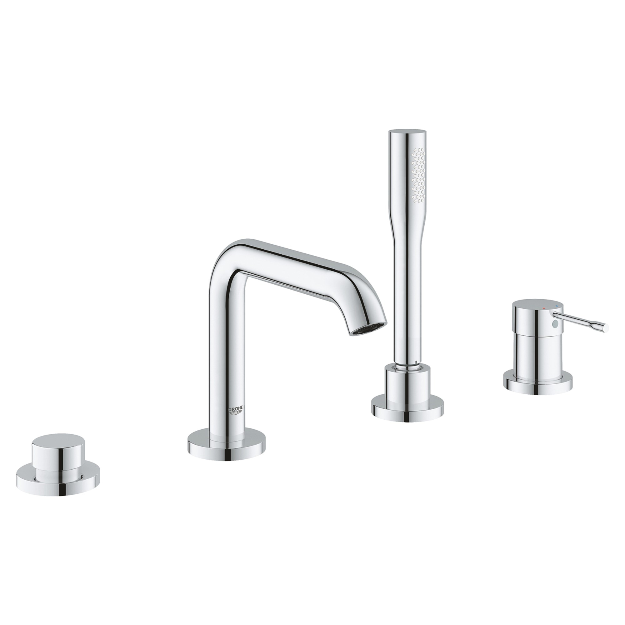 Grohe Essence 4 Delikli Küvet Bataryası Seti Krom 25251001