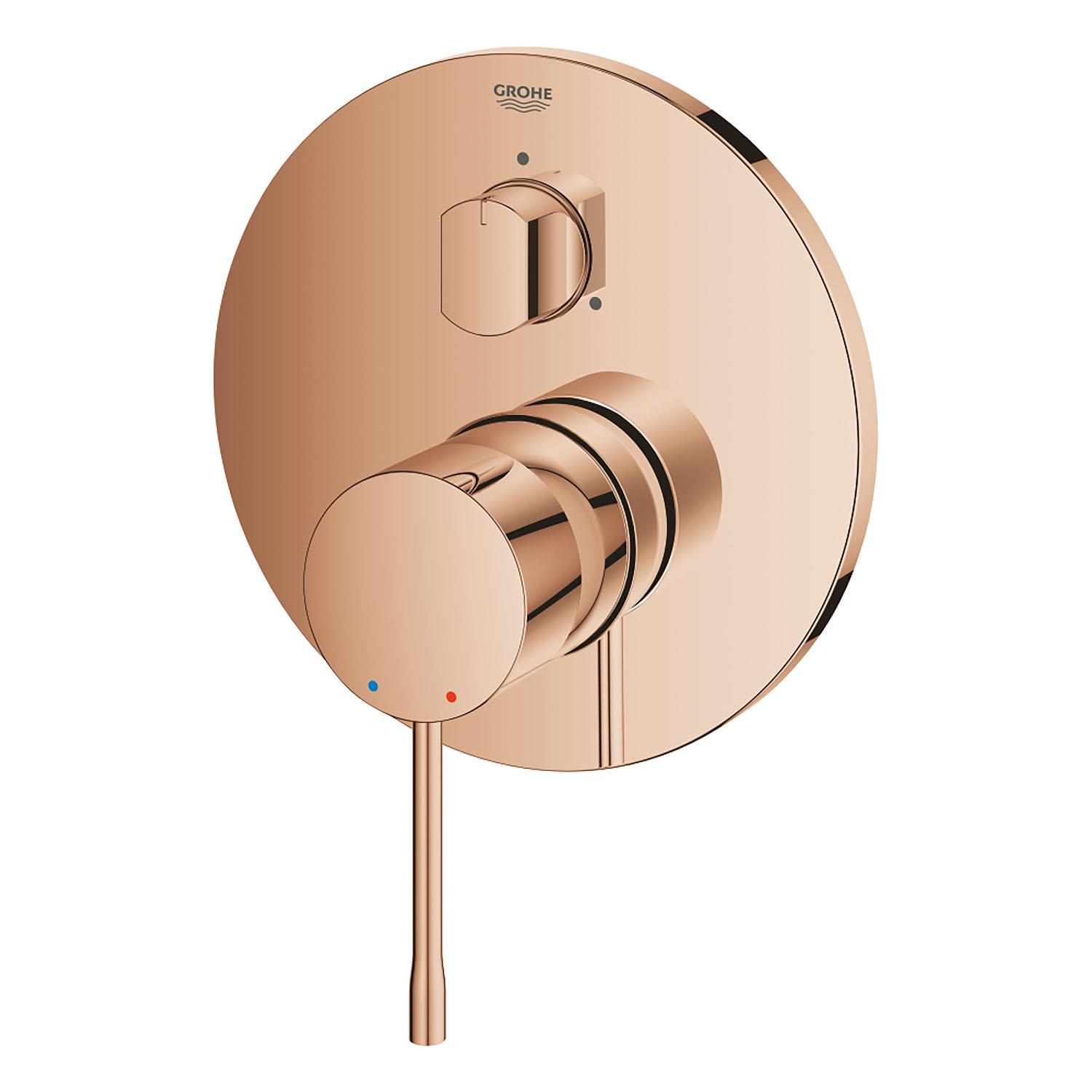 Grohe Essence Ankastre Banyo/Duş Bataryası (Sıva Üstü Grubu), 3 Yollu, Bakır - 24092DA1 - 24092DA1