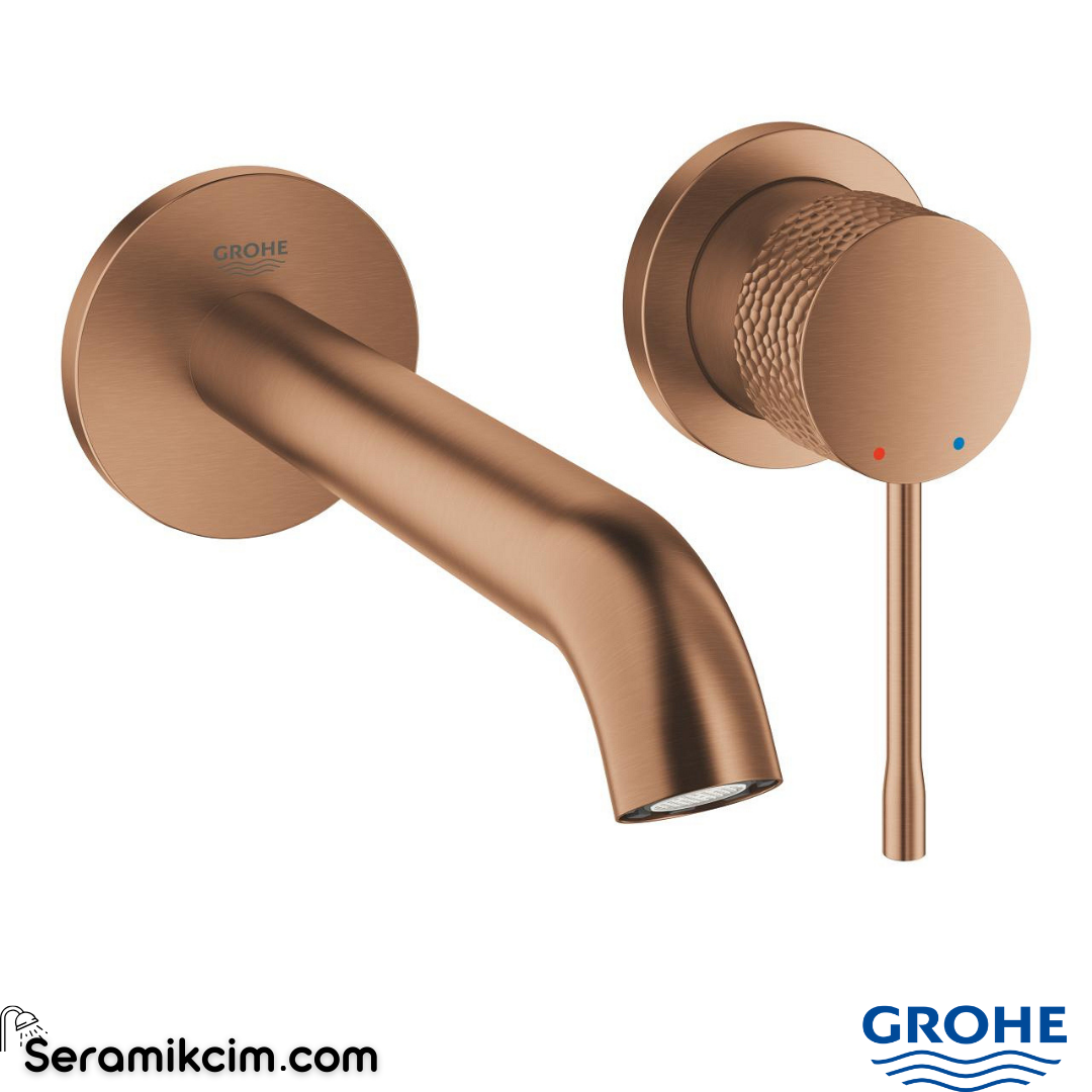 Grohe Essence Ankastre Lavabo Bataryası 2 Delikli Mat Bakır 29192DE1