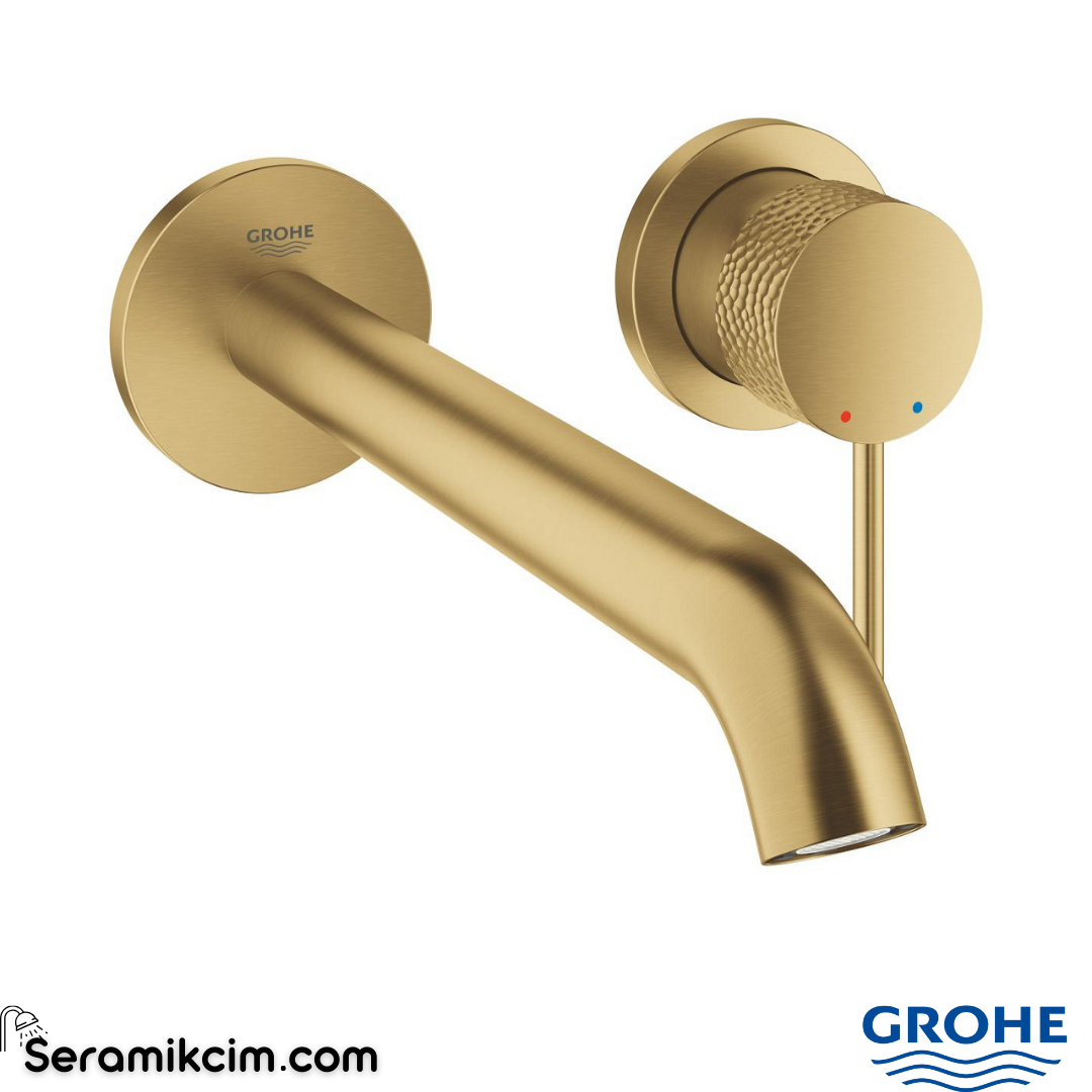 Grohe Essence Ankastre Lavabo Bataryası 2 Delikli Mat Altın 29193GF1