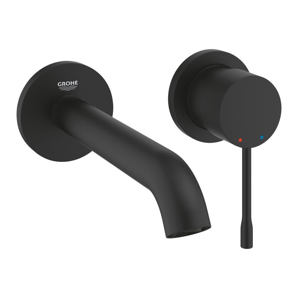 Grohe Essence New Duvardan Ankastre Lavabo Bataryası (Sıva Üstü Grubu), Mat Siyah - 29192KF1