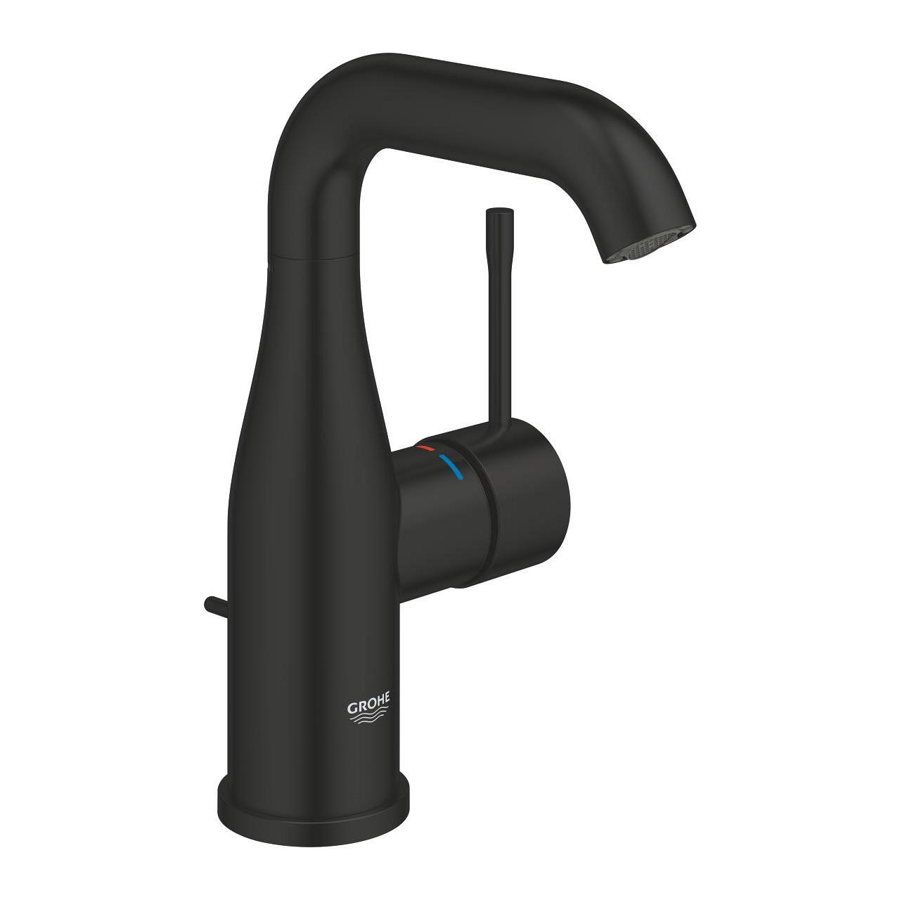 Grohe Essence New Lavabo Bataryası, Sifon Kumandalı, Mat Siyah 234622431