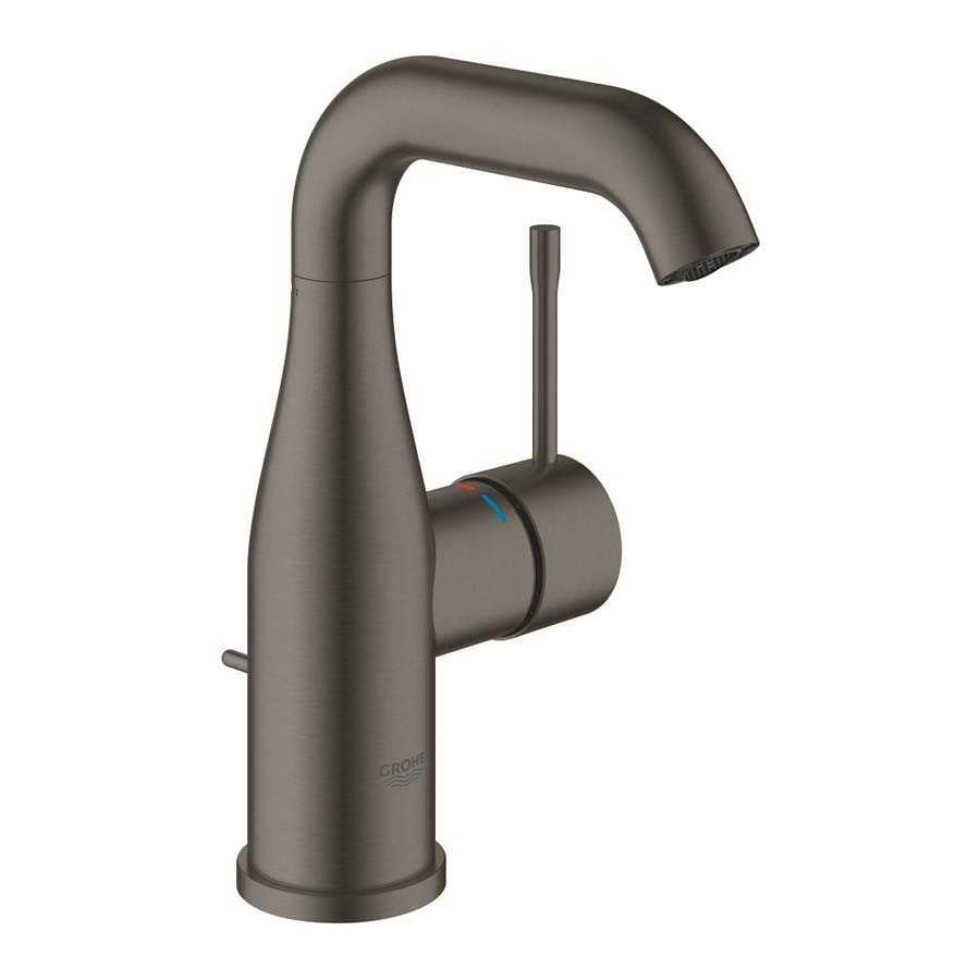 Grohe Essence New Lavabo Bataryası, Sifon Kumandalı, Antrasit Fırçalı Yüzey