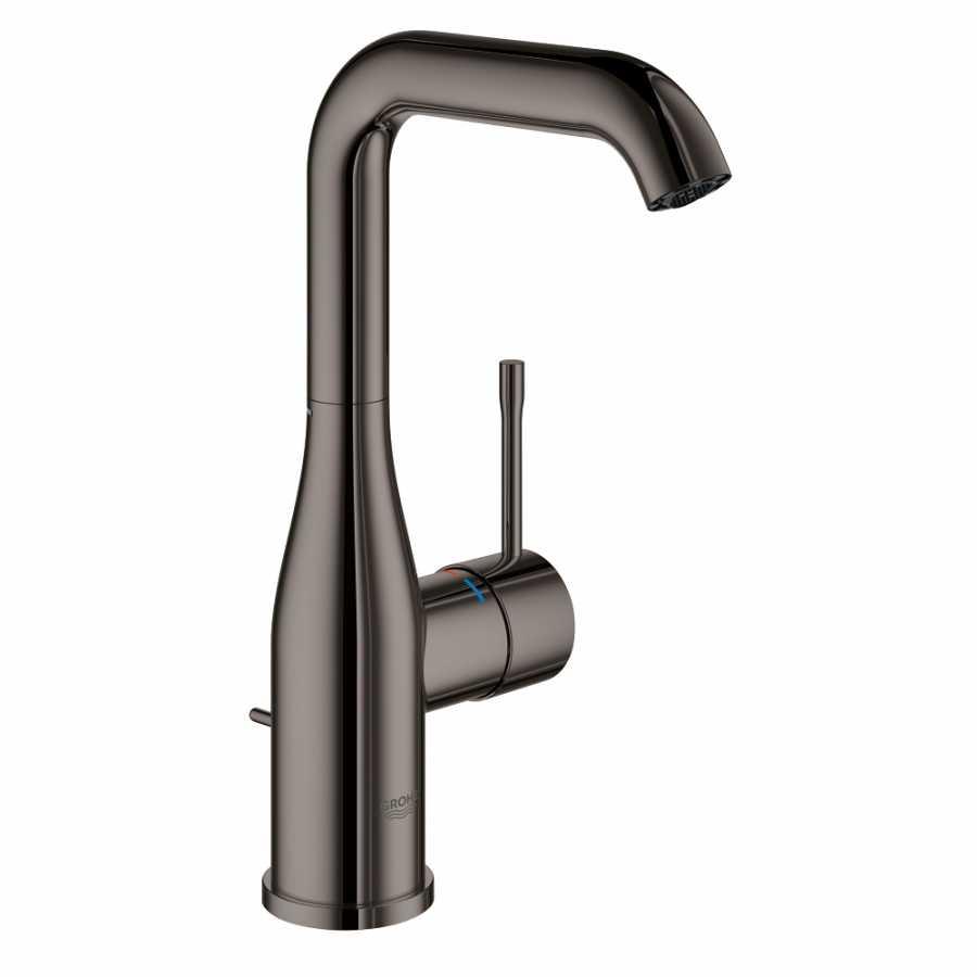 Grohe Essence New Yüksek Lavabo Bataryası, Sifon Kumandalı, Sert Grafit