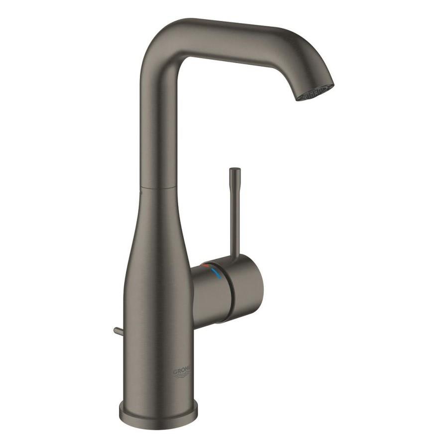 Grohe Essence New Yüksek Lavabo Bataryası, Sifon Kumandalı, Fırçalı Sert Grafit