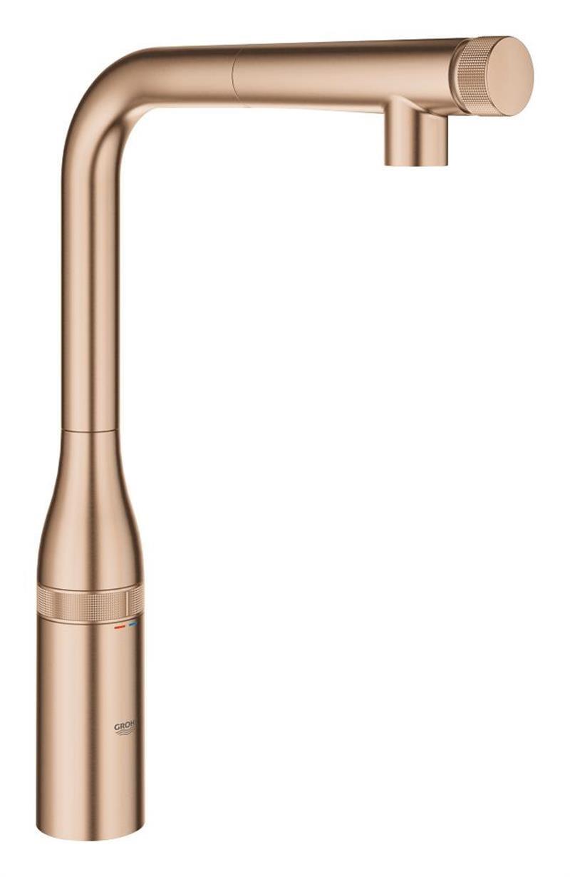 Grohe Essence SmartControl Spiralli Eviye Bataryası, Fırçalı Bakır - 31615DL0