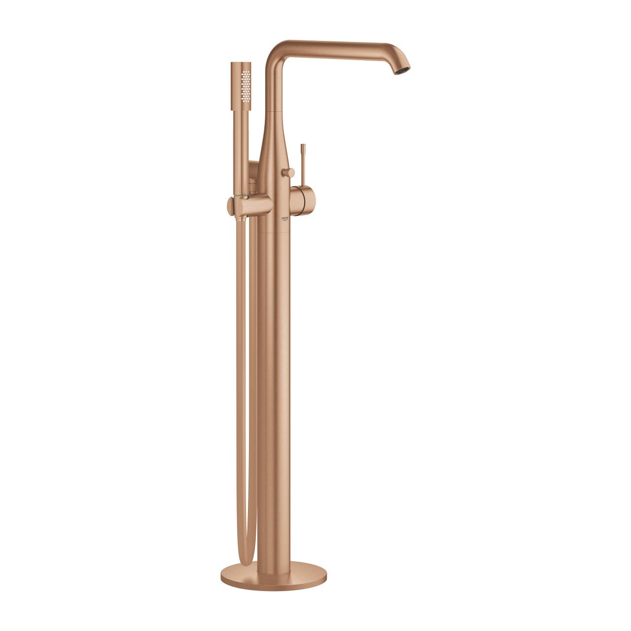 Grohe Essence Yerden Küvet Bataryası (Sıva Üstü Grubu), Fırçalı Bakır 25248DL1