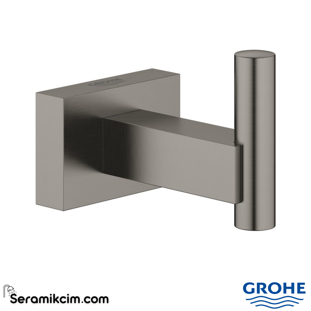 Grohe Essentials Cube Askı, Fırçalı Sert Grafit 40511AL1 - 40511AL1