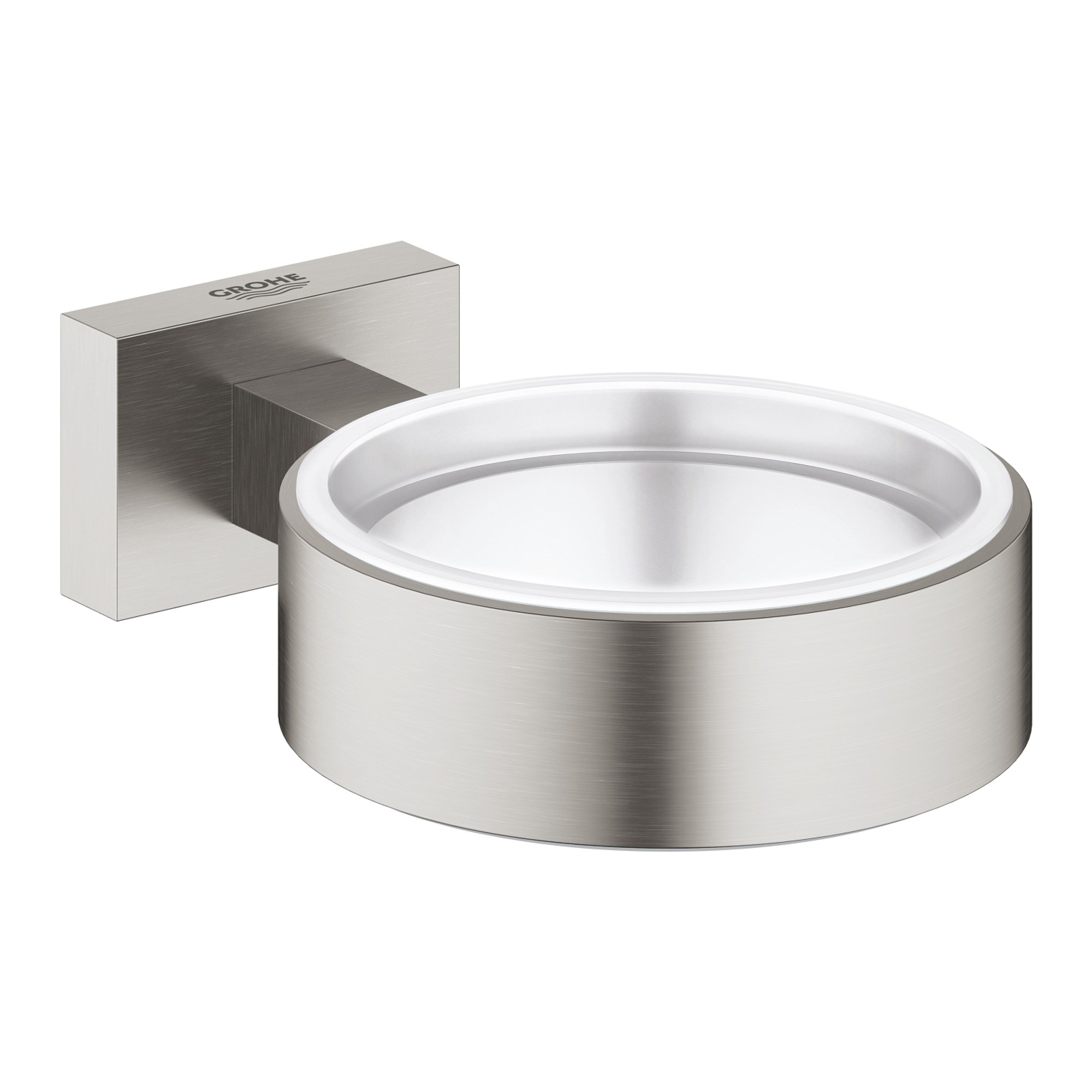 Grohe Essentials Cube Bardak ve Sabunluk Tutucu Paslanmaz Çelik 40508DC1