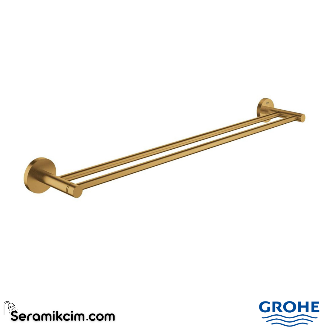 Grohe Essentials İkili Havluluk, Fırçalı Altın 40802GN1