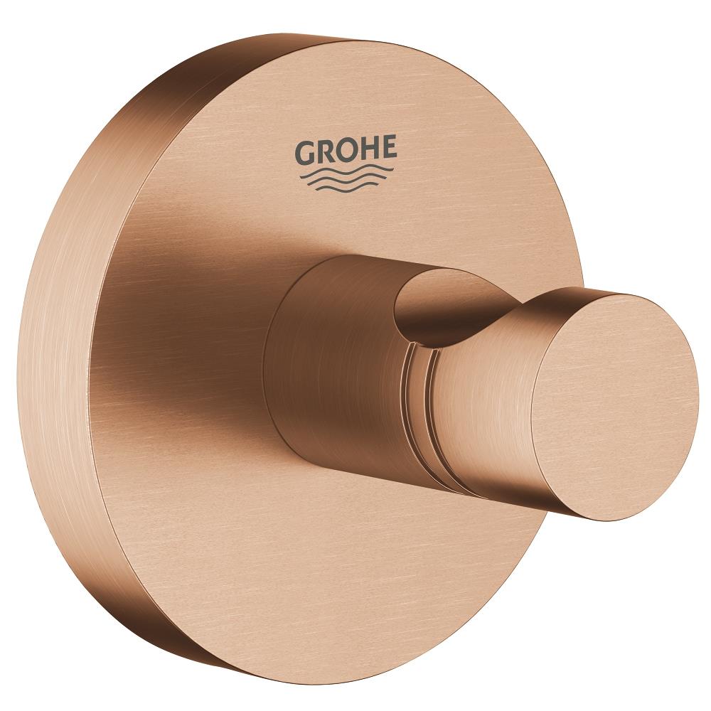 Grohe Essentials Tekli Havlu/Bornoz Askısı, Fırçalı Bakır - 40364DL1 - 40364DL1