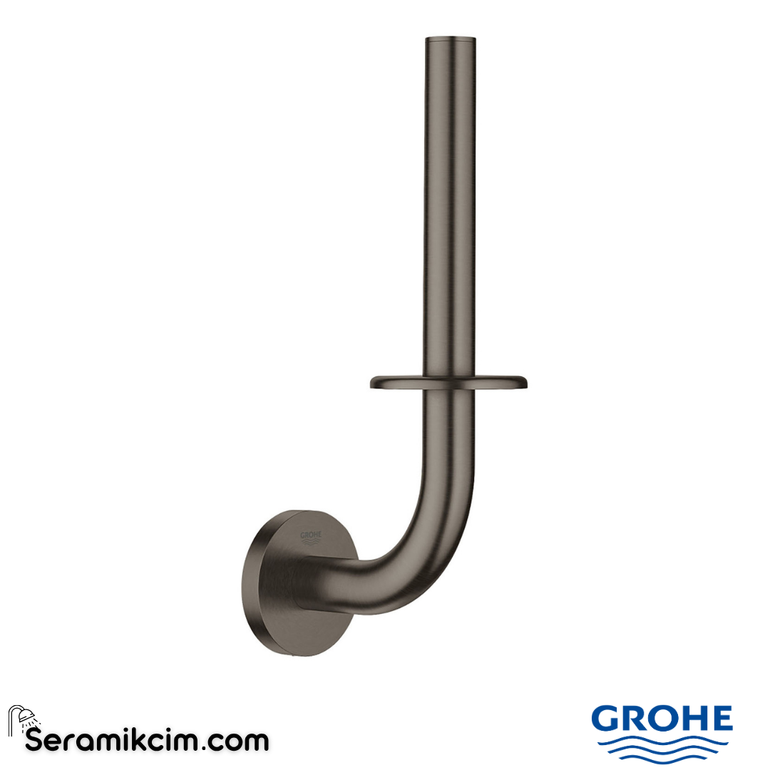 Grohe Essentials Yedek Tuvalet Kağıtlığı, Fırçalı Sert Grafit 40385AL1 - 40385AL1