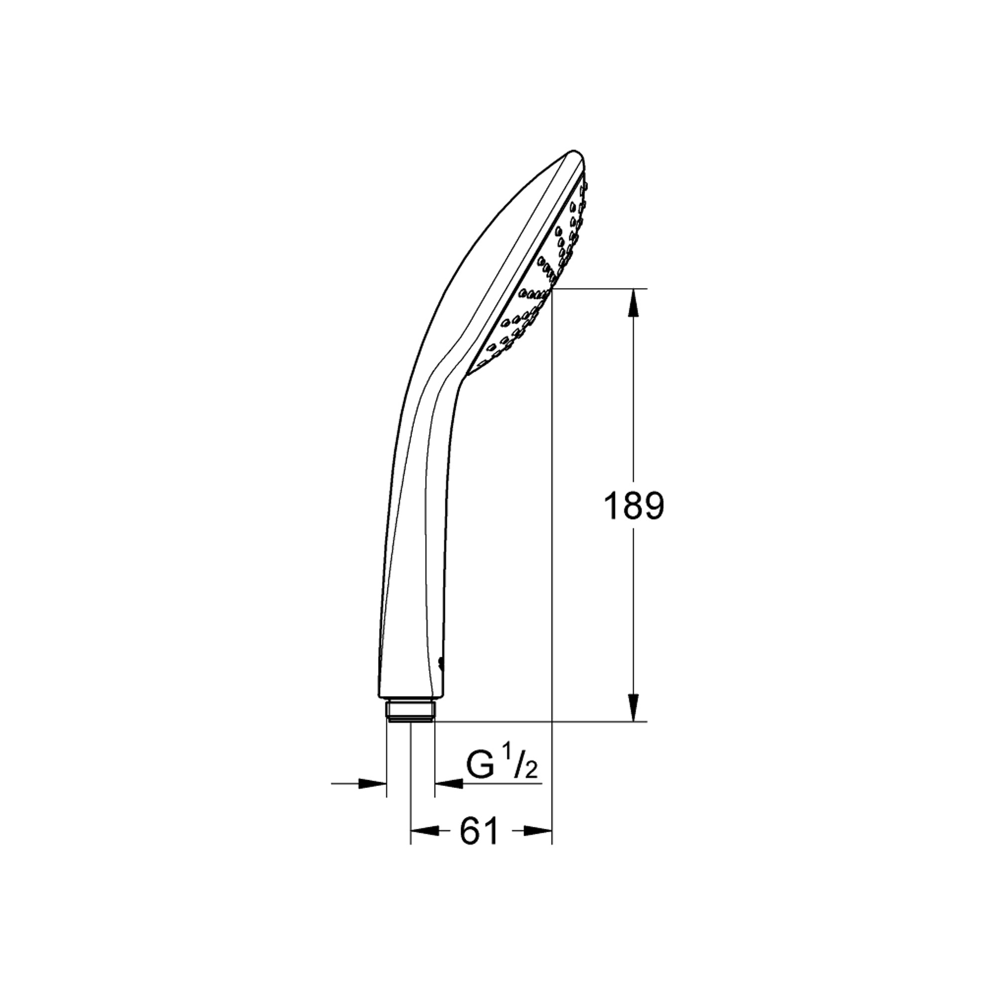 Grohe Euphoria 110 Mono El Duşu 1 Fonksiyonlu Krom 2726500E
