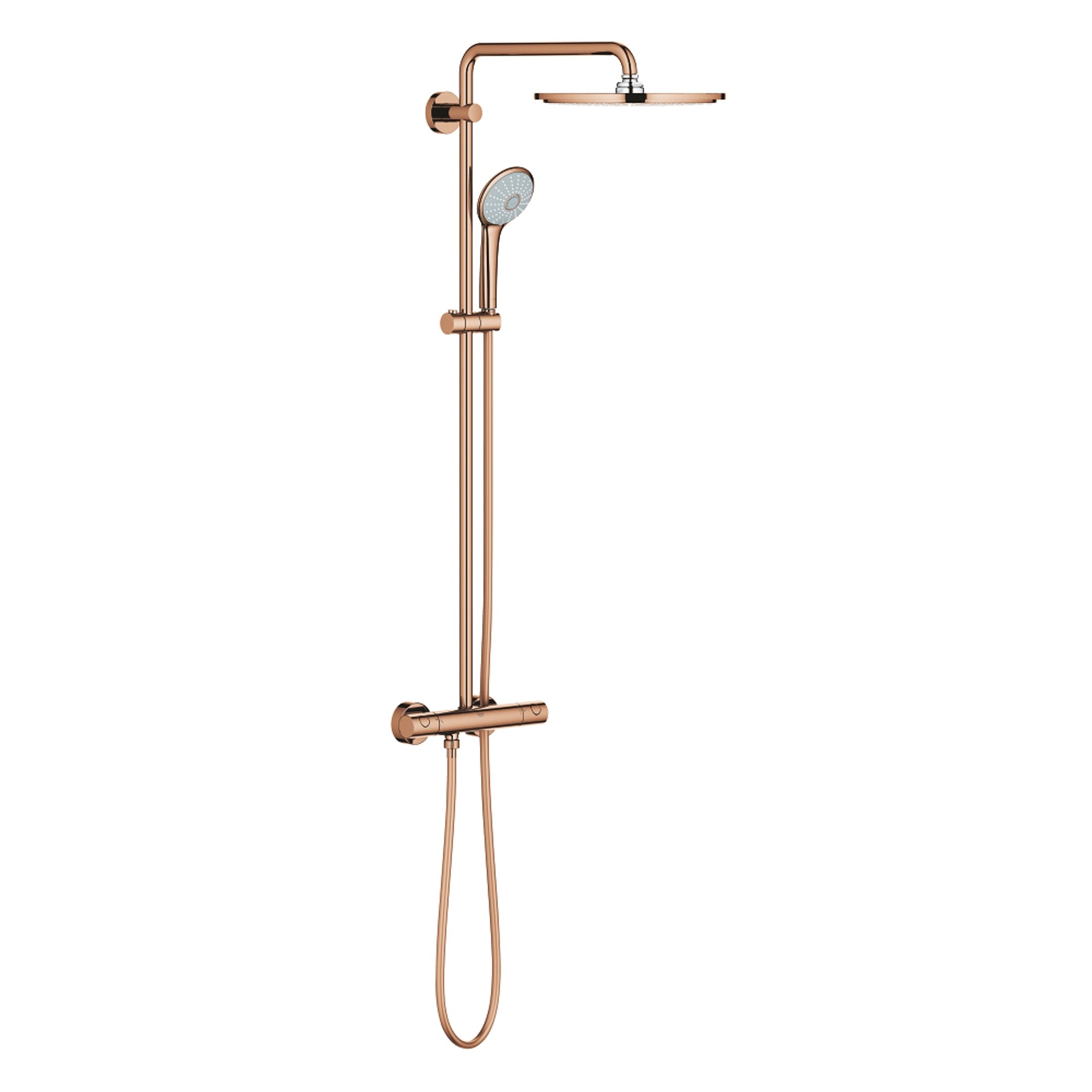 Grohe Euphoria System 310 Duvardan Termostatik Duş Sistemi Parlak Bakır 26075DA0