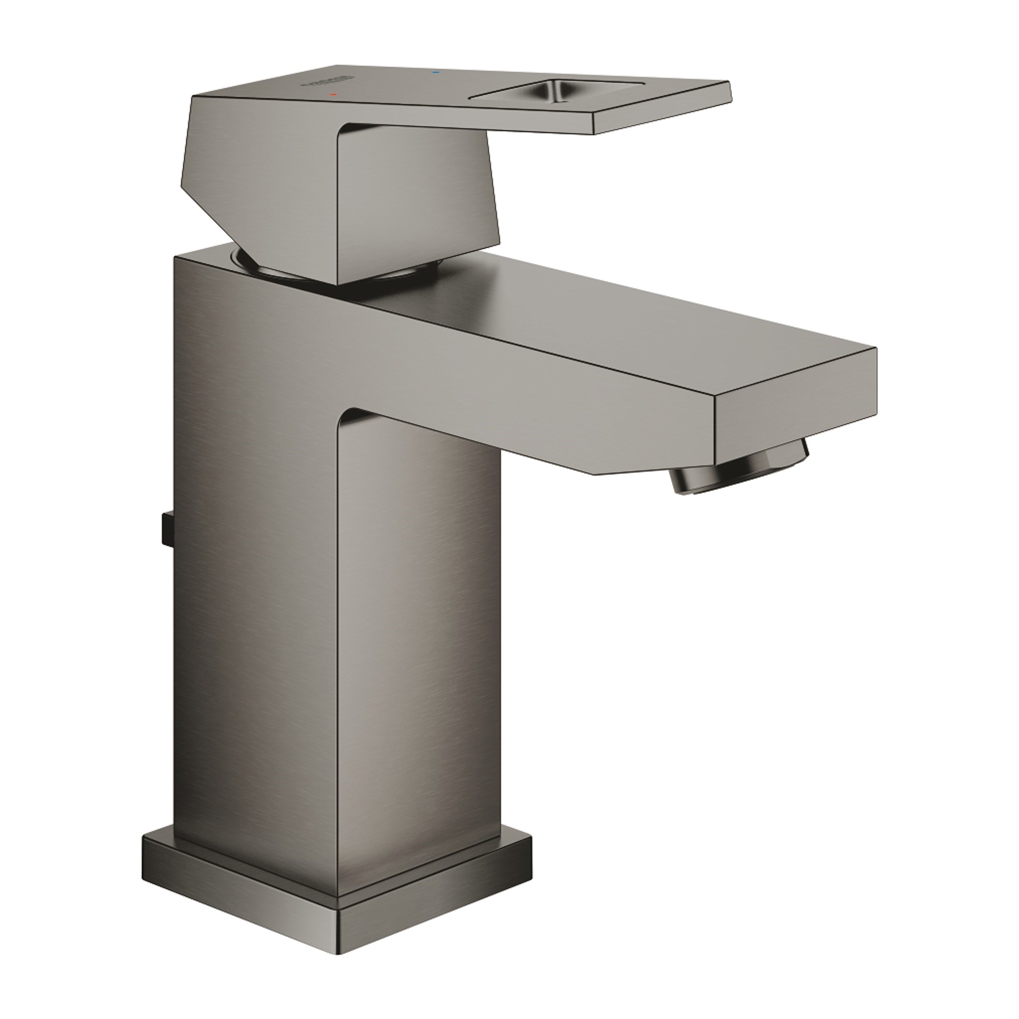 Grohe Eurocube Lavabo Bataryası (S Boy) Sifon Kumandalı Fırçalı Sert Grafit 23127AL0