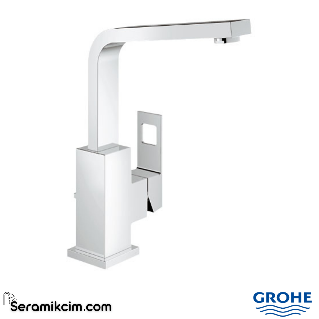 Grohe Eurocube Sifon Kumandalı Lavabo Bataryası Krom 2313500E - 2313500E