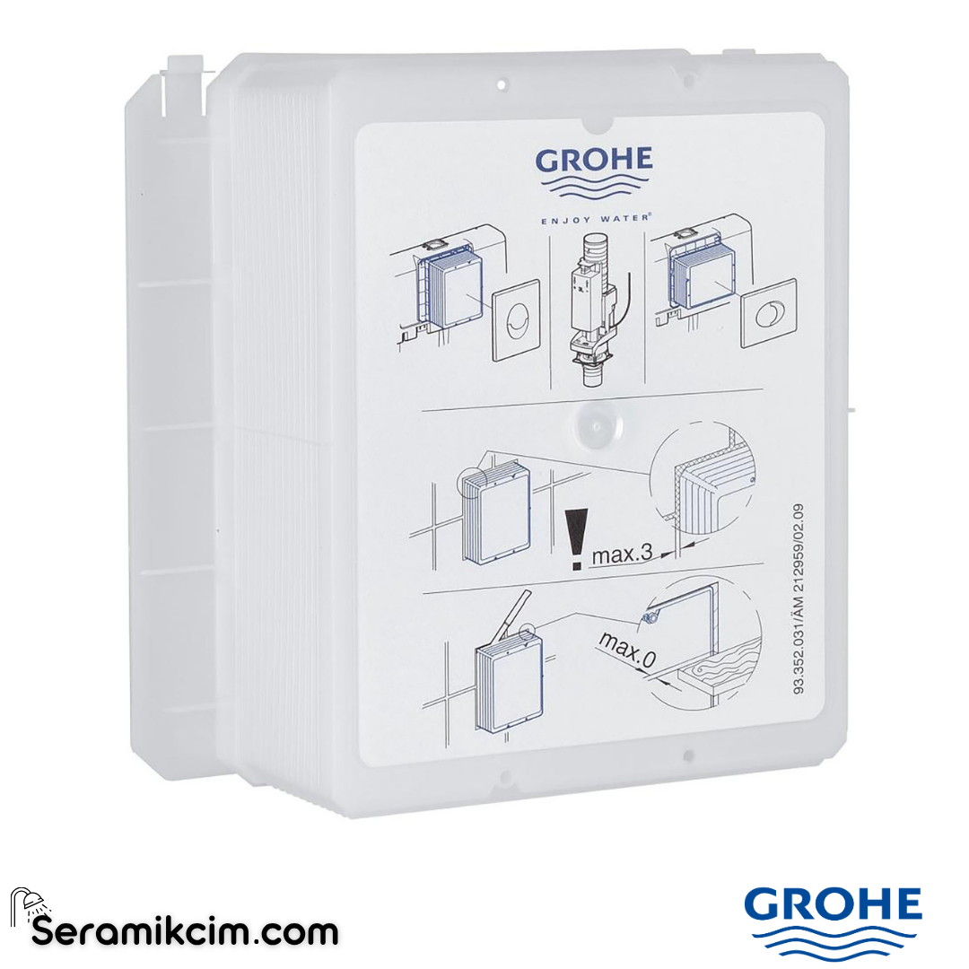Grohe Gömme Rezervuar Panel Revizyonu İçin Kapak Şablonu 66791000 - 66791000