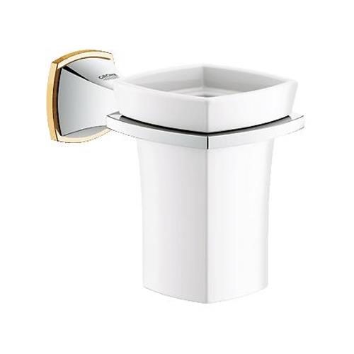Grohe Grandera Seramik Fırçalık Ve Tutacağı, Krom-Altın - 40626IG0