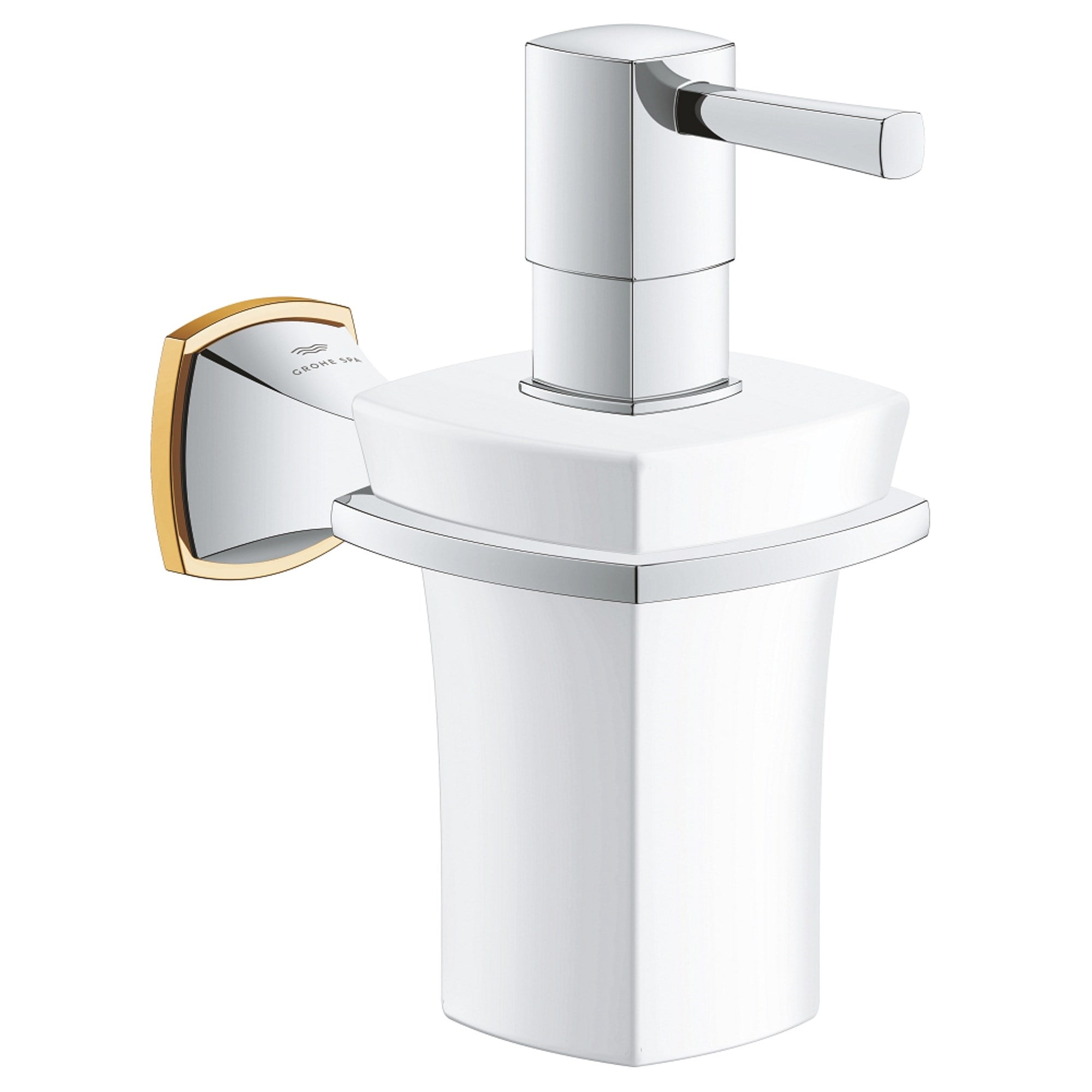 Grohe Grandera Seramik Sıvı Sabunluk ve Tutucu Krom-Altın 40910IG0