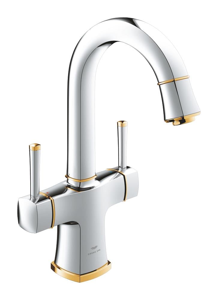 Grohe Grandera Sifon Kumandalı Lavabo Bataryası, Krom-Altın 20666IG0
