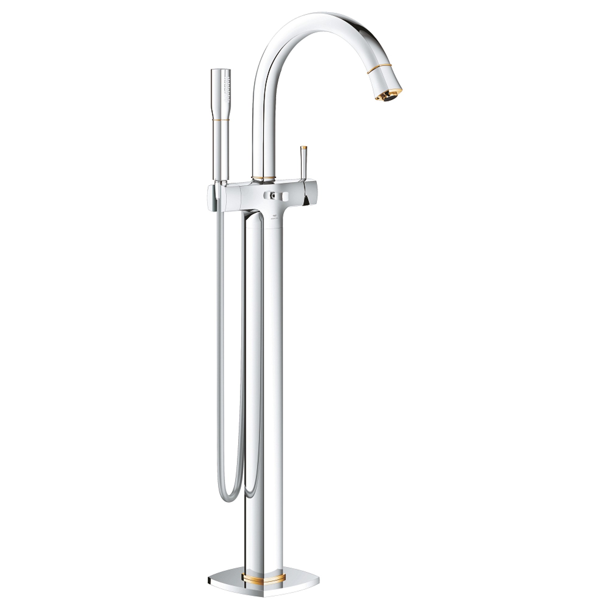 Grohe Grandera Yerden Küvet Bataryası Krom-Altın 24375IG0