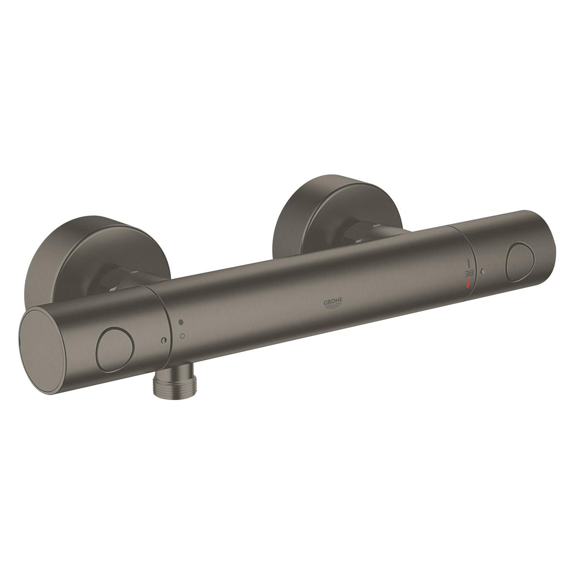 Grohe Grohtherm 1000 Cosmopolitan M Termostatik Duş Bataryası Fırçalı Sert Grafit 34065AL2