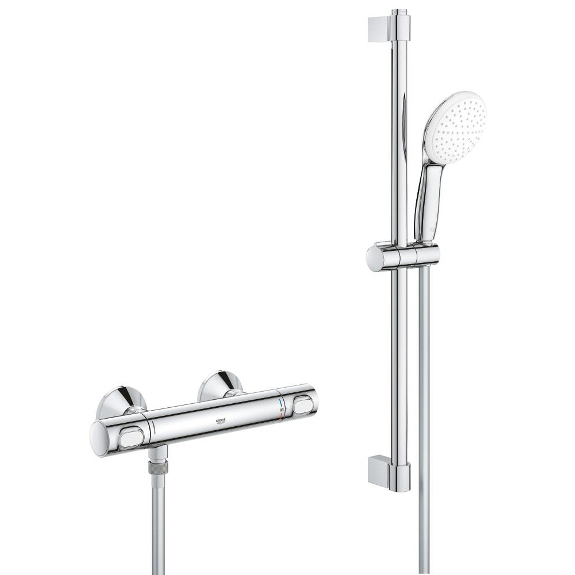 Grohe Grohtherm 500 Termostatik Duş Bataryası Krom 34796001