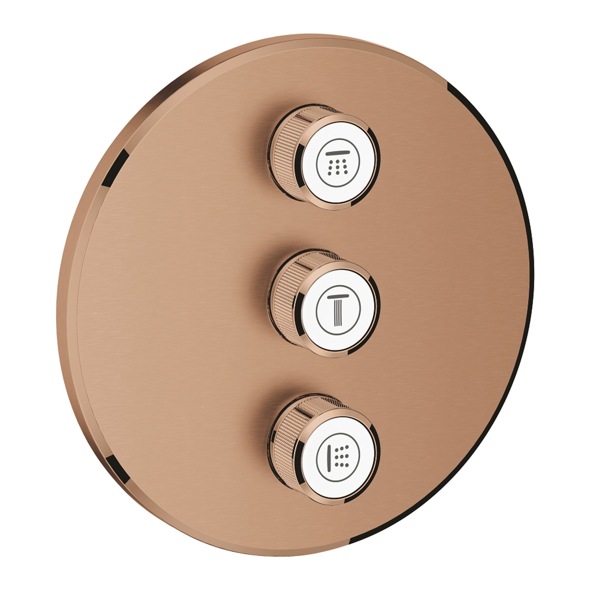 Grohe Grohtherm SmartControl 3 Çıkışlı Debi Kontrolü Sıva Üstü Grubu Fırçalı Bakır 29122DL0