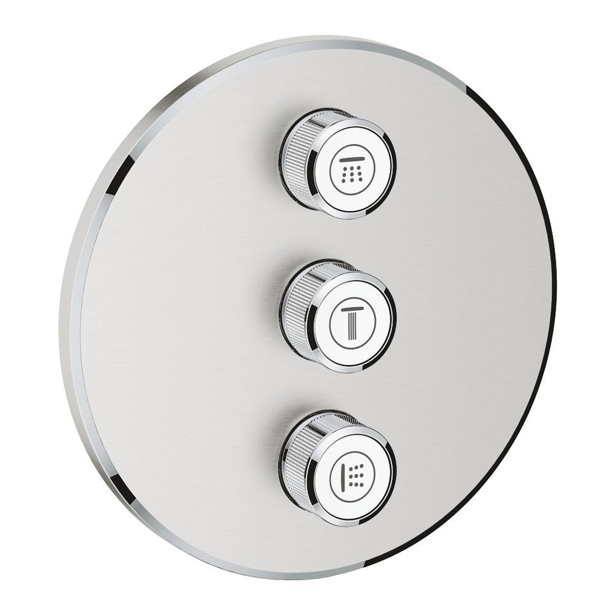Grohe Grohtherm SmartControl 3 Çıkışlı Debi Kontrolü Sıva Üstü Grubu Paslanmaz Çelik 29122DC0
