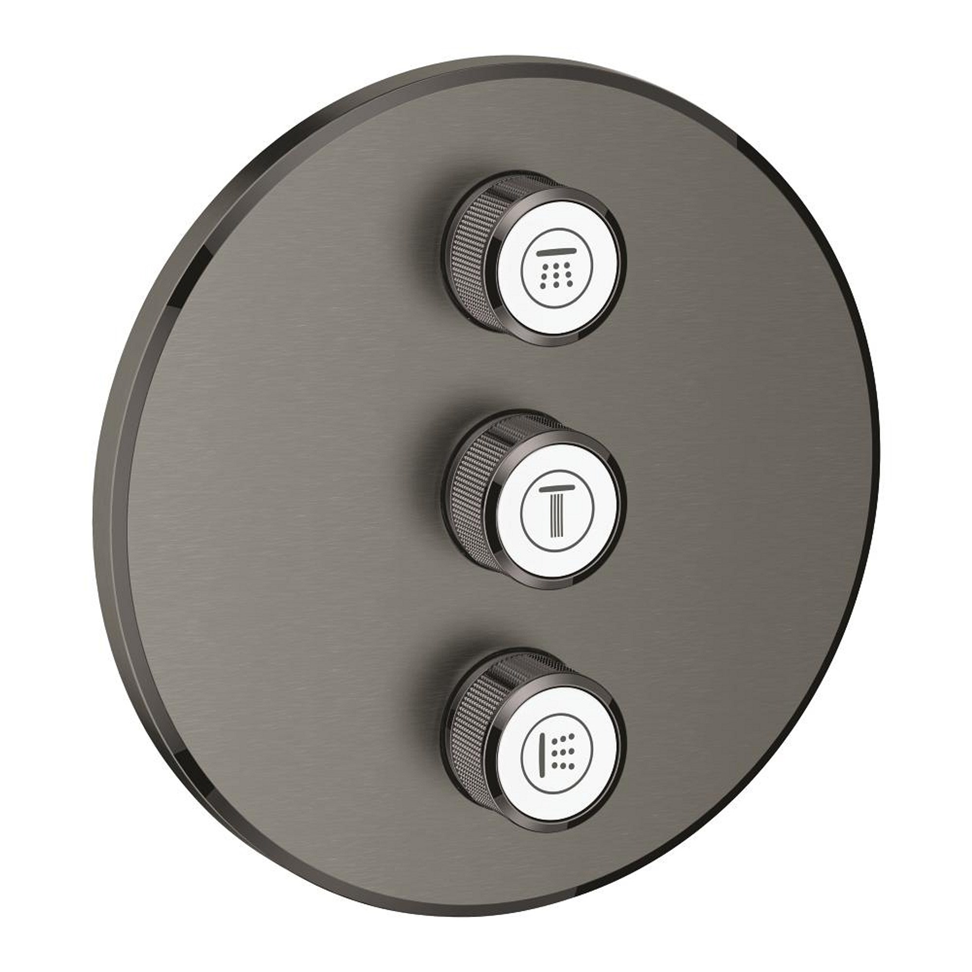 Grohe Grohtherm SmartControl 3 Çıkışlı Debi Kontrolü Sıva Üstü Grubu Fırçalı Sert Grafit 29122AL0