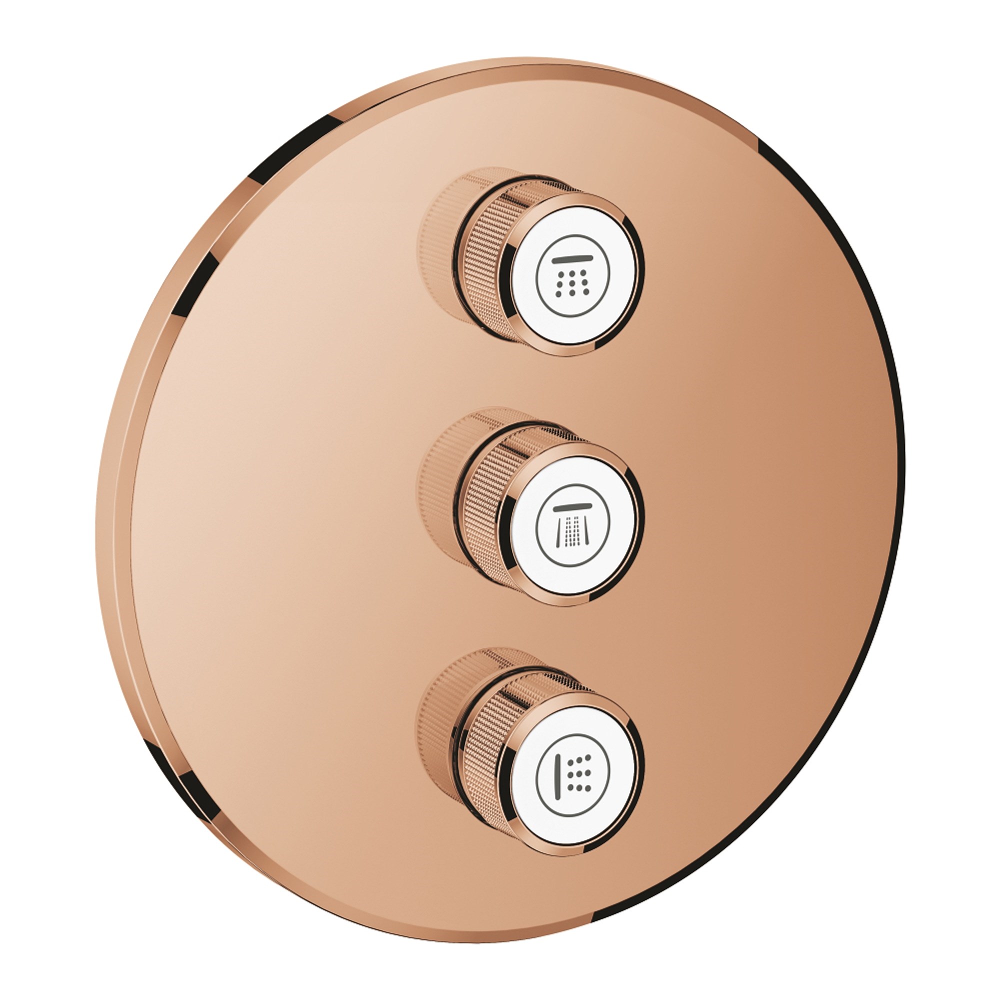 Grohe Grohtherm SmartControl 3 Çıkışlı Debi Kontrolü Sıva Üstü Grubu Parlak Bakır 29122DA0