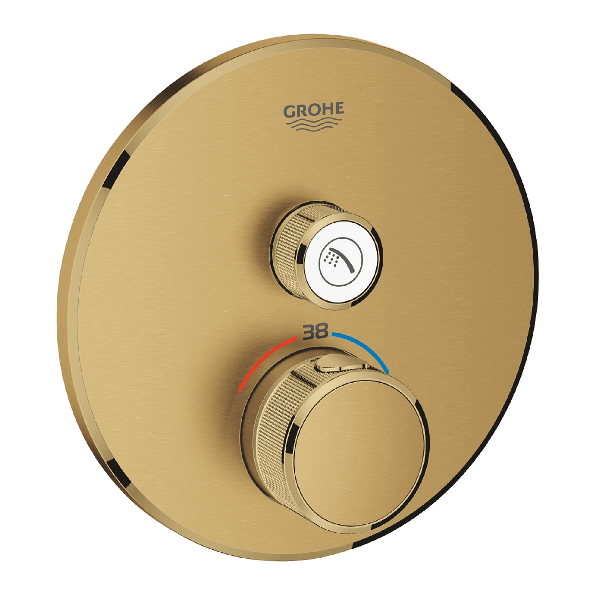 Grohe Grohtherm SmartControl Ankastre Termostatik Batarya 1 Vanalı Fırçalı Altın 29118GN0