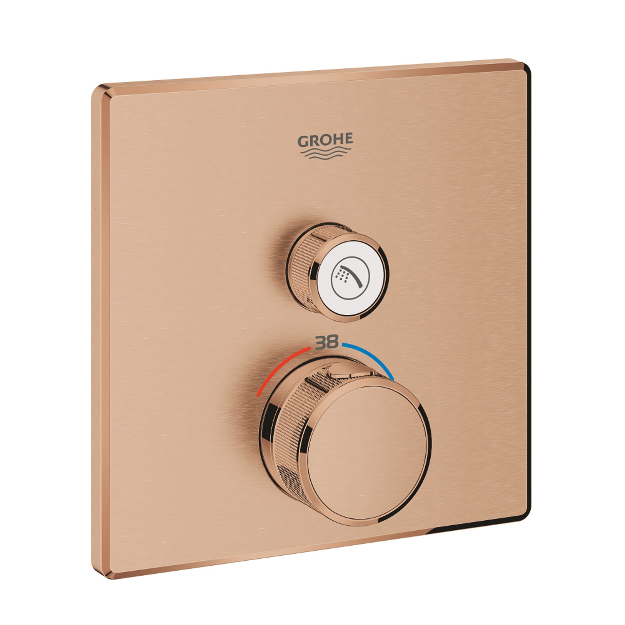 Grohe Grohtherm SmartControl Ankastre Termostatik Batarya 1 Vanalı Fırçalı Bakır 29123DL0