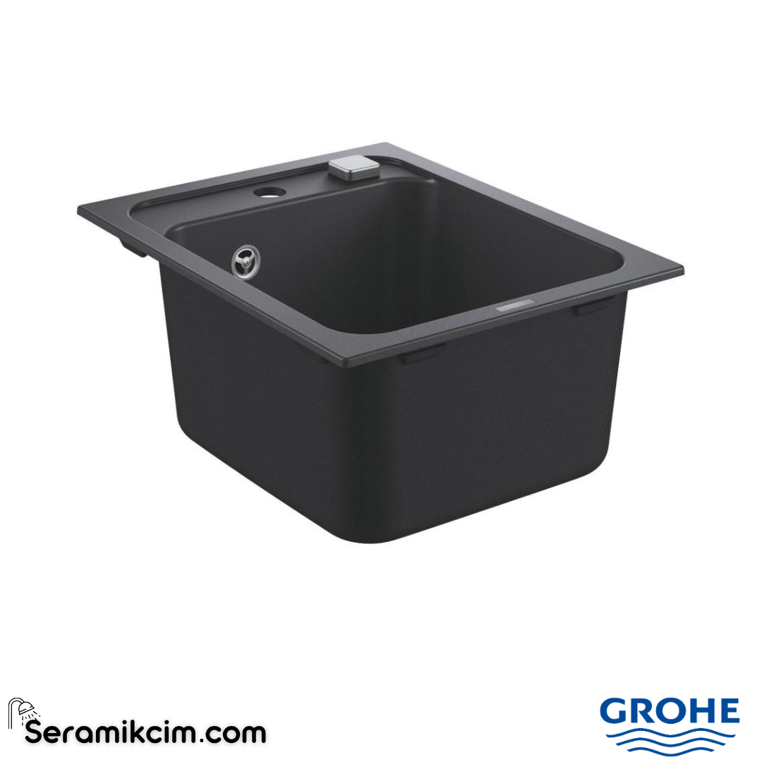 Grohe K700 Kompozit Tek Gözlü Eviye, Granit Siyah 31650AP0