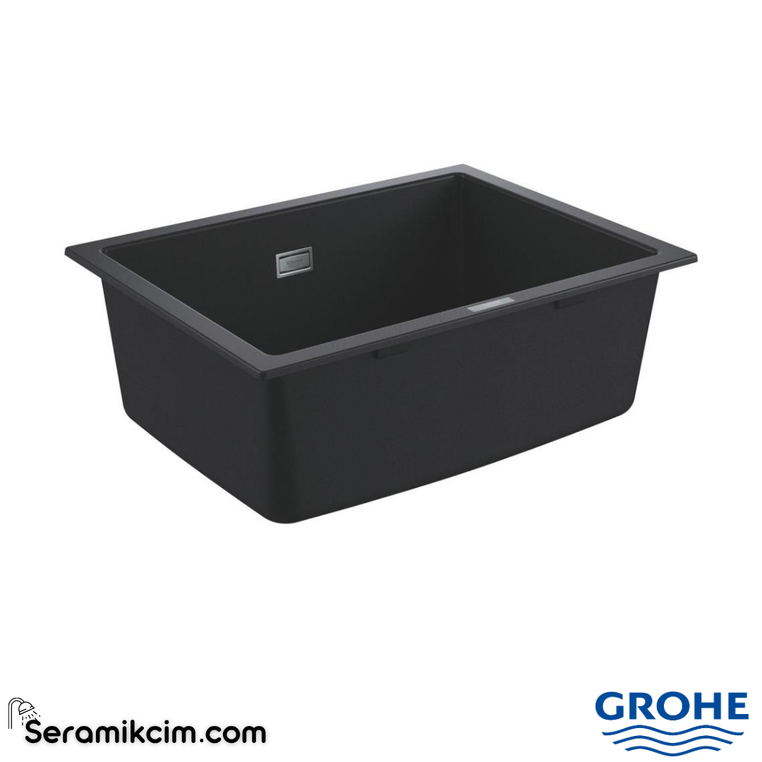 Grohe K700U Kompozit Tek Gözlü Eviye, Granit Siyah 31655AP0 - 31655AP0