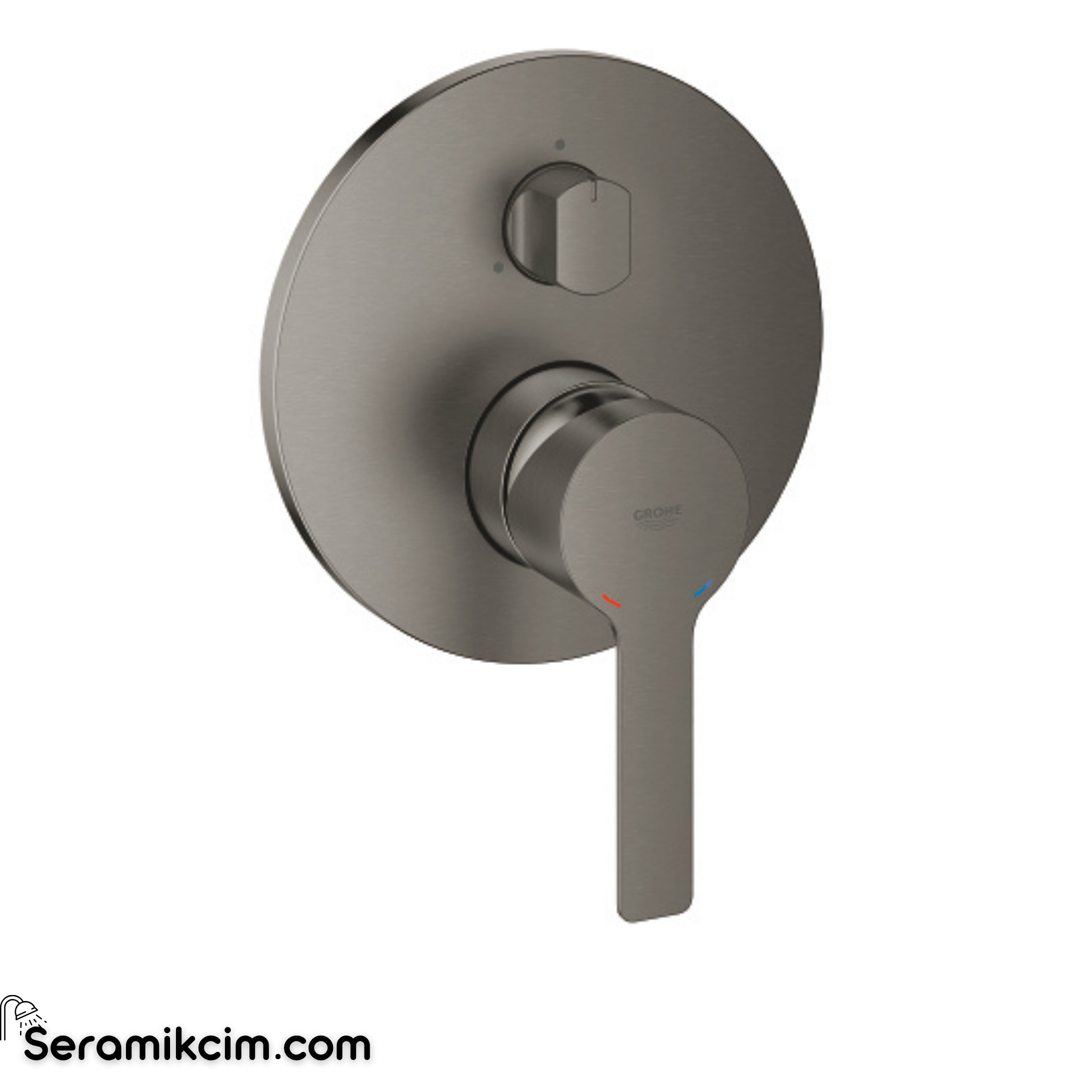 Grohe Lineare Ankastre Banyo Bataryası (3 Yollu, Sıva Üstü Grubu), Fırçalı Sert Grafit 24095AL1